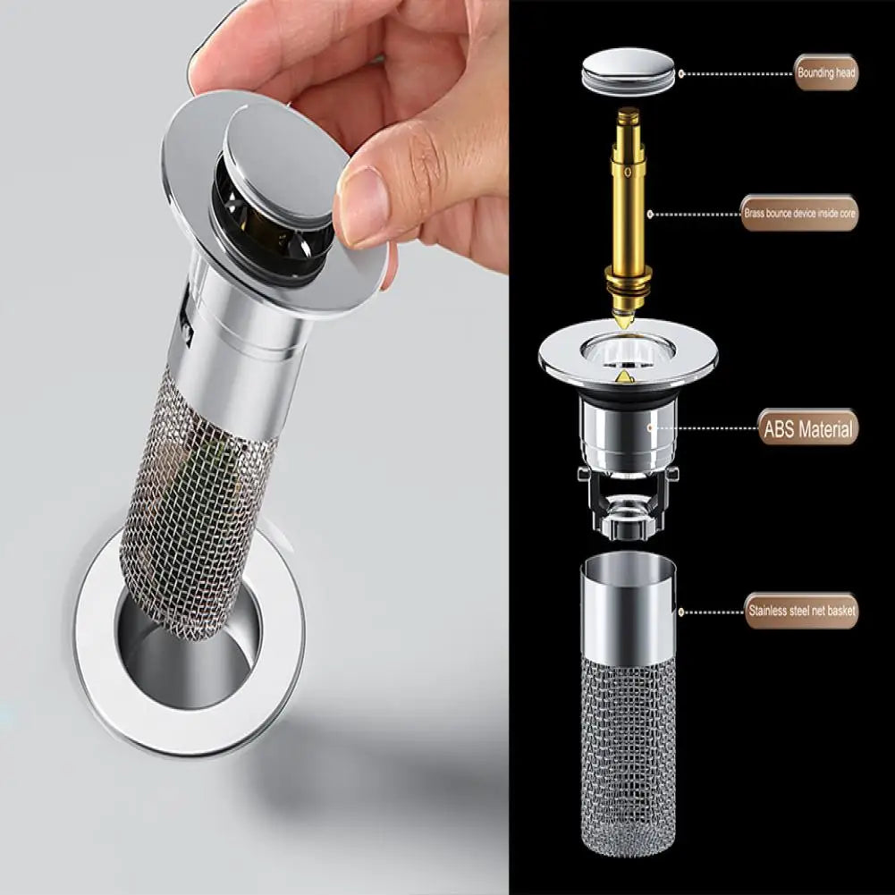 Stainless Steel Universal No-Clog Drain Stopper