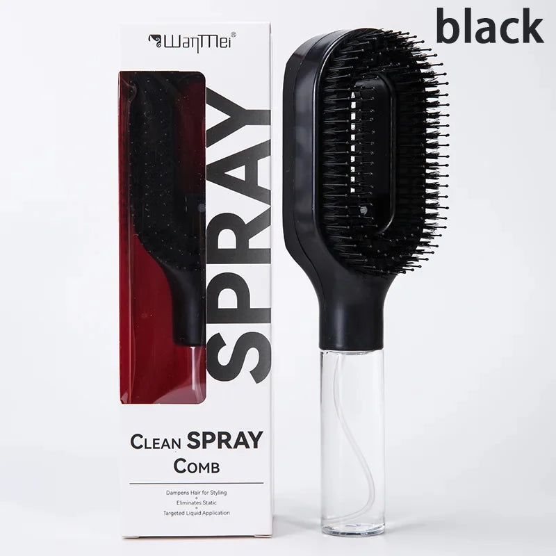 2 in 1 Detangling hair Brush with Water Mist Spray