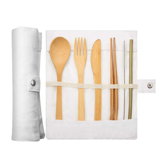 Eco-friendly Travel Cutlery Set with Case