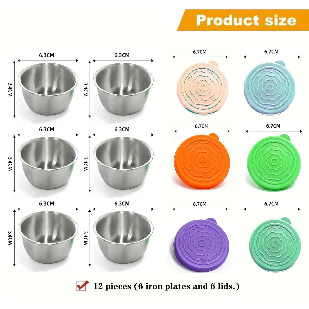 LeakLock Stainless Steel Meal Prep Containers (6-Pack)