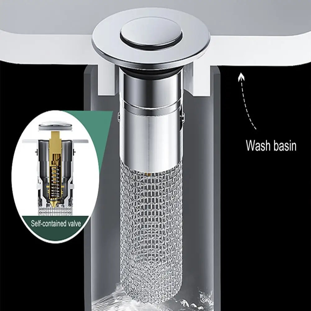 Stainless Steel Universal No-Clog Drain Stopper