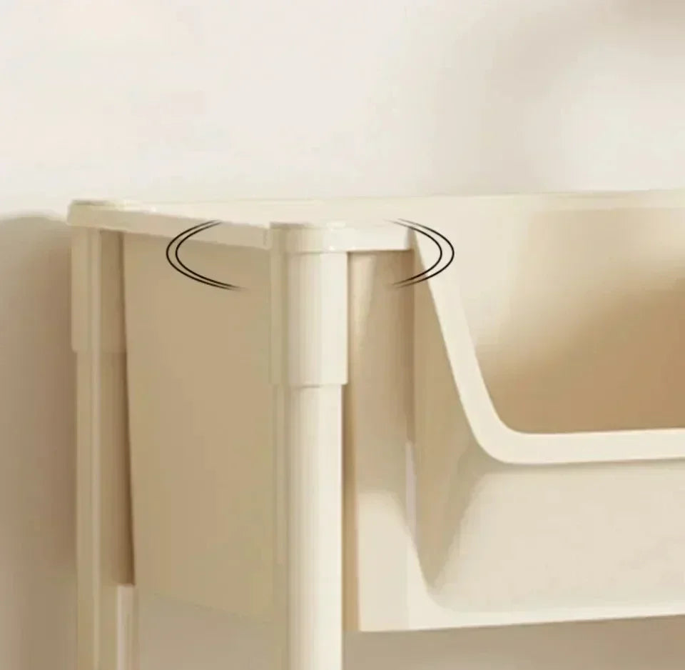 FlexiCart™ 2–5 Tier Rolling Storage Organizer – Slim Space-Saving Cart with Lockable Wheels