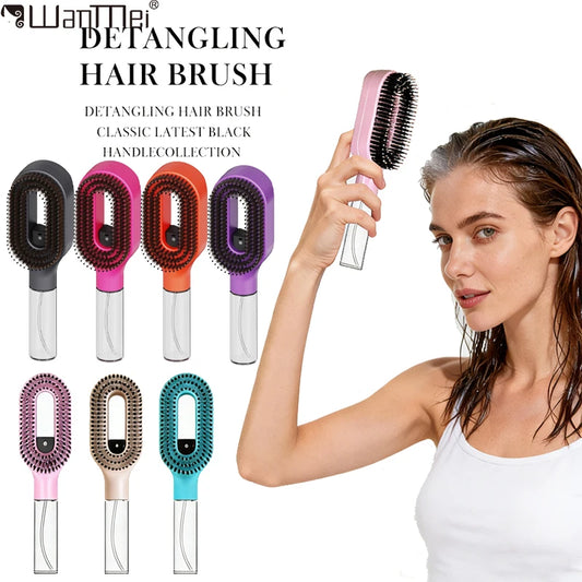 2 in 1 Detangling hair Brush with Water Mist Spray