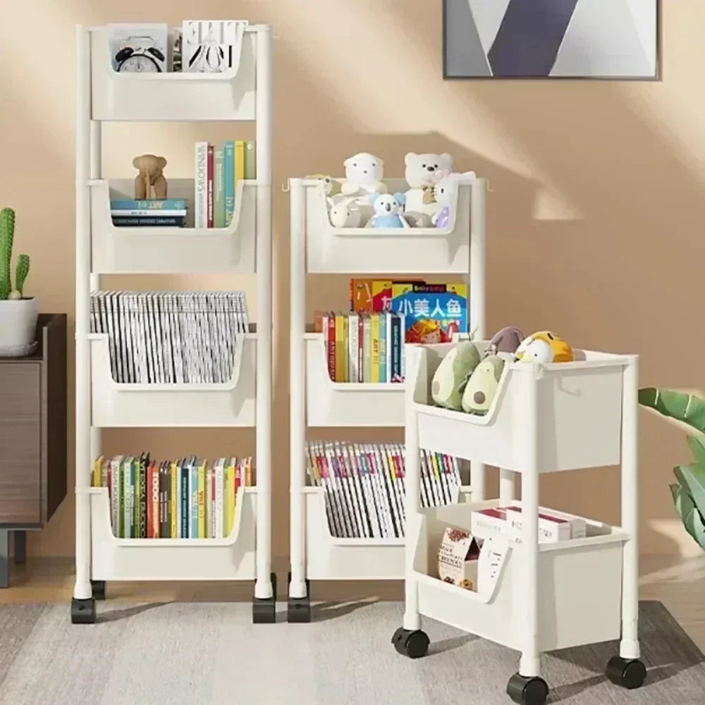 FlexiCart™ 2–5 Tier Rolling Storage Organizer – Slim Space-Saving Cart with Lockable Wheels