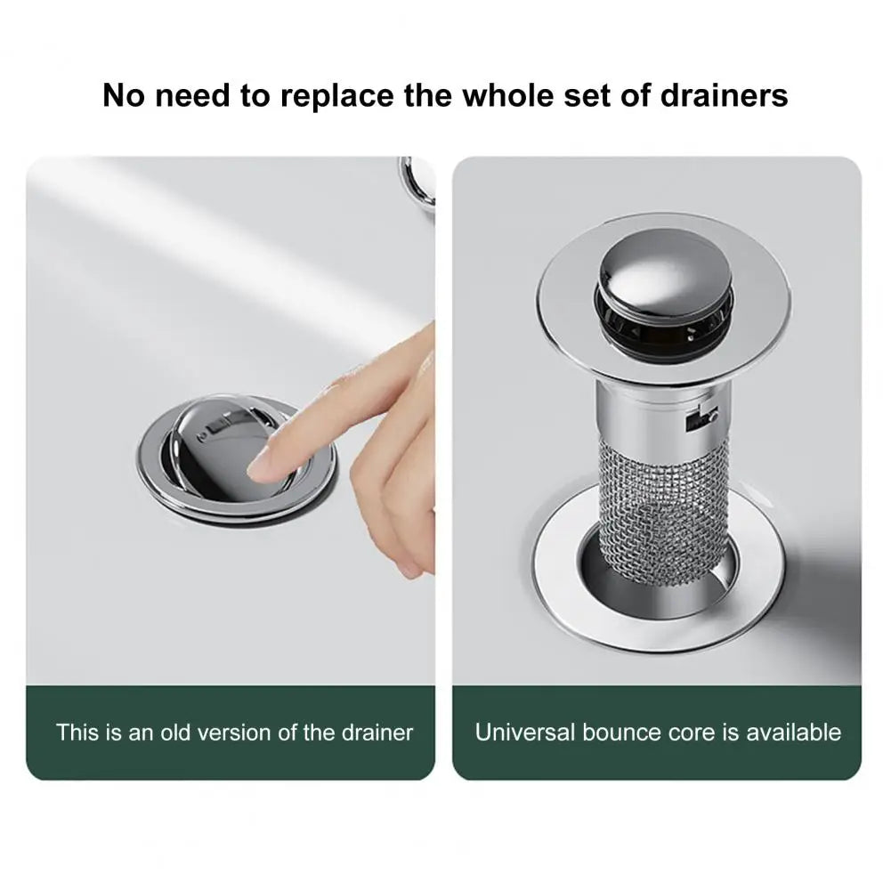 Stainless Steel Universal No-Clog Drain Stopper