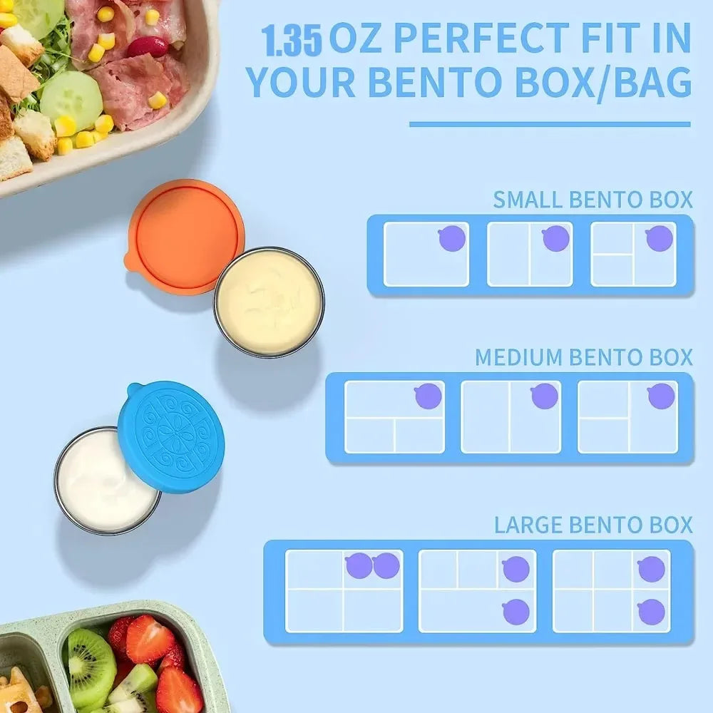 LeakLock Stainless Steel Meal Prep Containers (6-Pack)