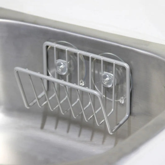 Stainless Steel Sink Sponge Caddy – Rustproof Kitchen Organizer