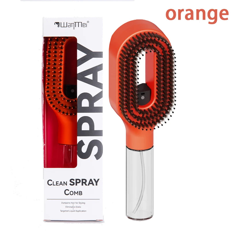 2 in 1 Detangling hair Brush with Water Mist Spray