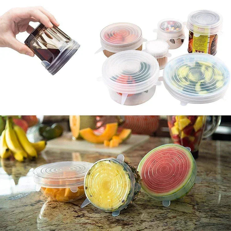 Silicone Stretch Lids – Reusable Universal Food Covers